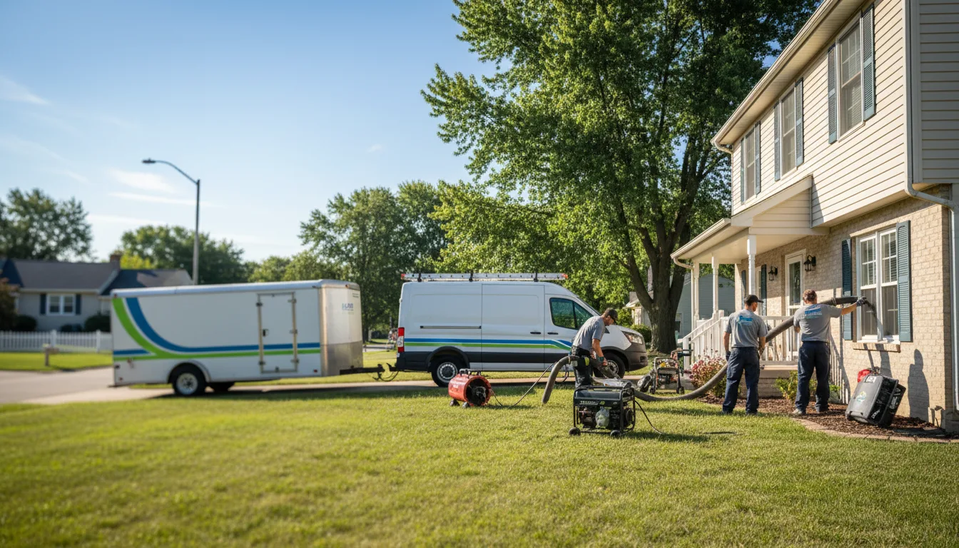 Flooded Basement Restoration And Cleanup With Repair in Bone Gap, IL near me